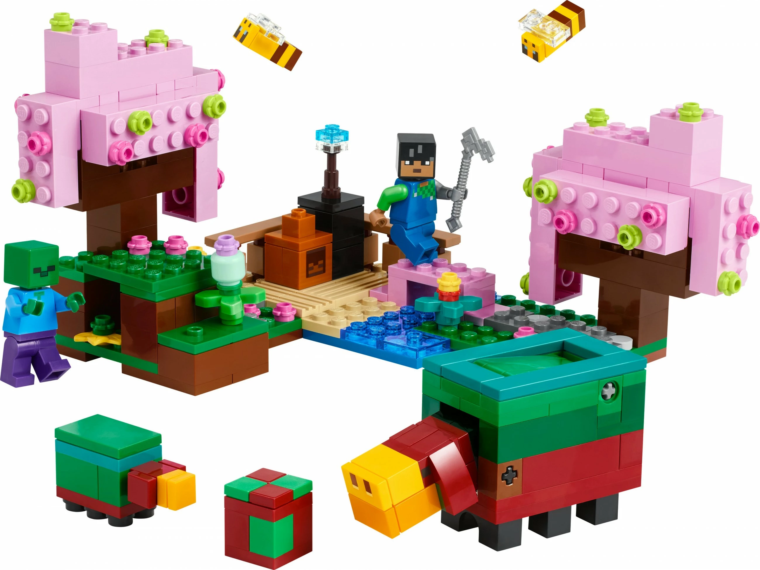 Gradbeni set Minecraft 21260, 304 kosi, večbarven