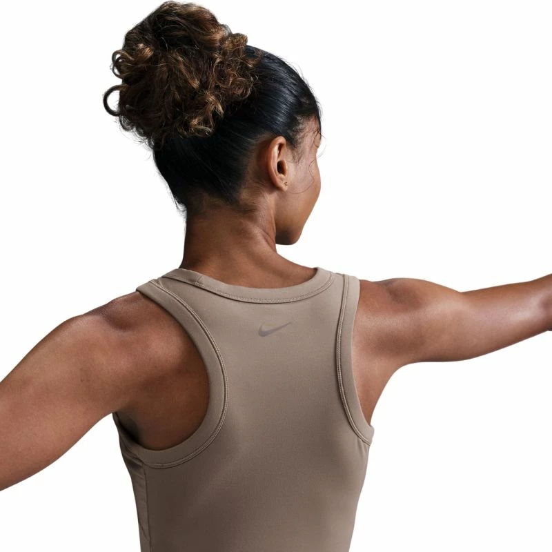 Kratka športna majica za ženske Nike, bež