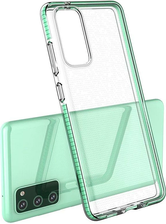 Ovitek za telefon prozoren, svetlomoder Hurtel Spring Case za Samsung Galaxy A72, TPU