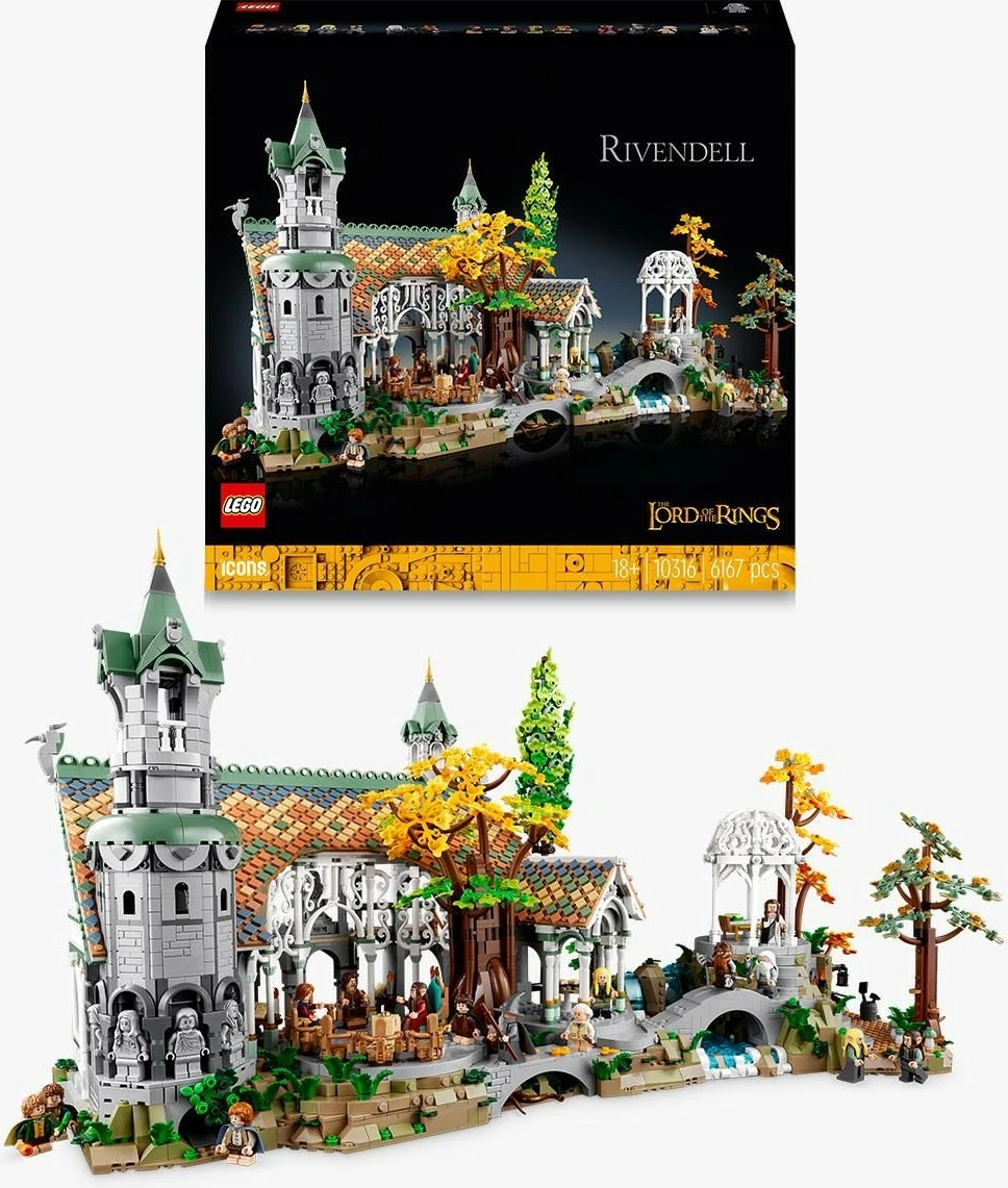 Set za sestavljanje Rivendell, The Lord of the Rings, 6.167 kosov, večbarven