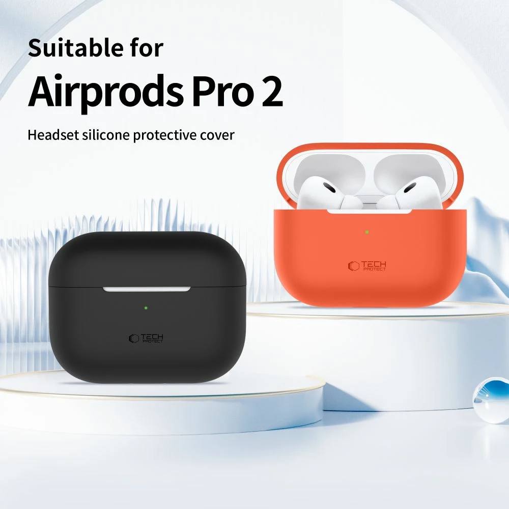 Silikonska prevleka za AirPods Pro/Pro 2 Tech-Protect, zelena