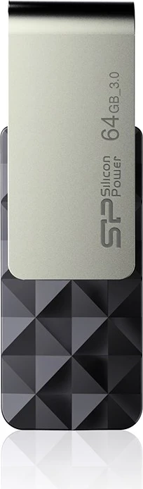 USB ključek Silicon Power, 64 GB, USB Type-A 3.0, črn