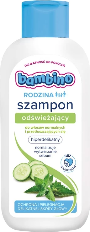 Osvežujoč družinski šampon Bambino Family, 400 ml
