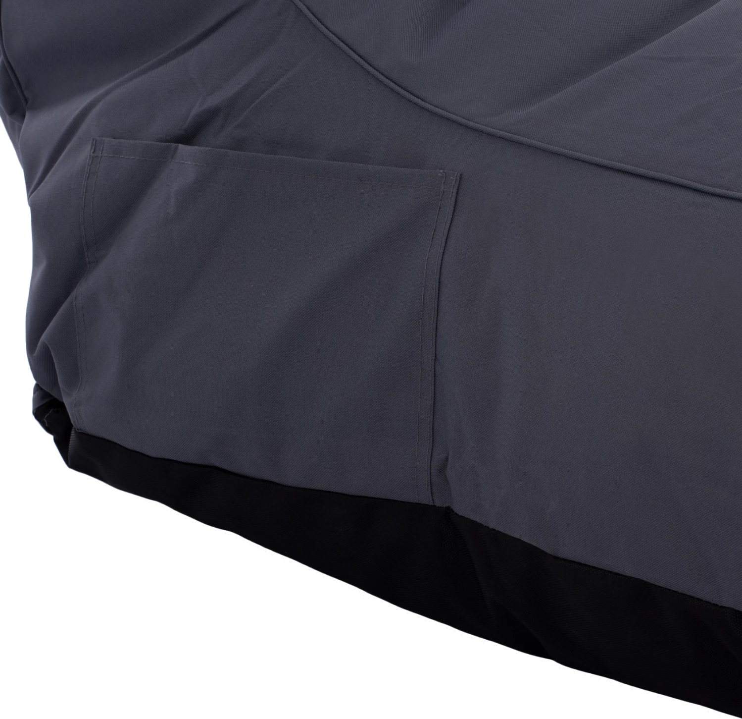 Vodoodporen puf Bloom, siva, 106x70x61 cm