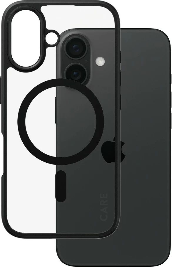 Prozoren ovitek PanzerGlass CARE Case Flagship Urban Combat MagSAFE za iPhone 16