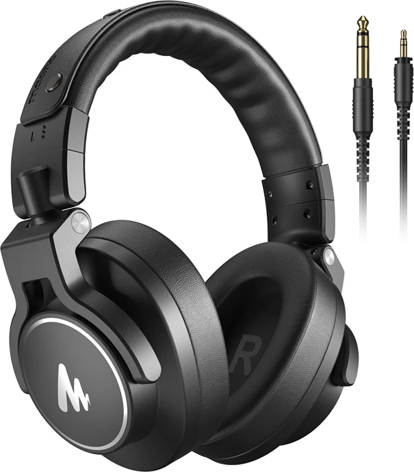 Studijske ušesne slušalke Maono MH700, on-ear, z žico, črne