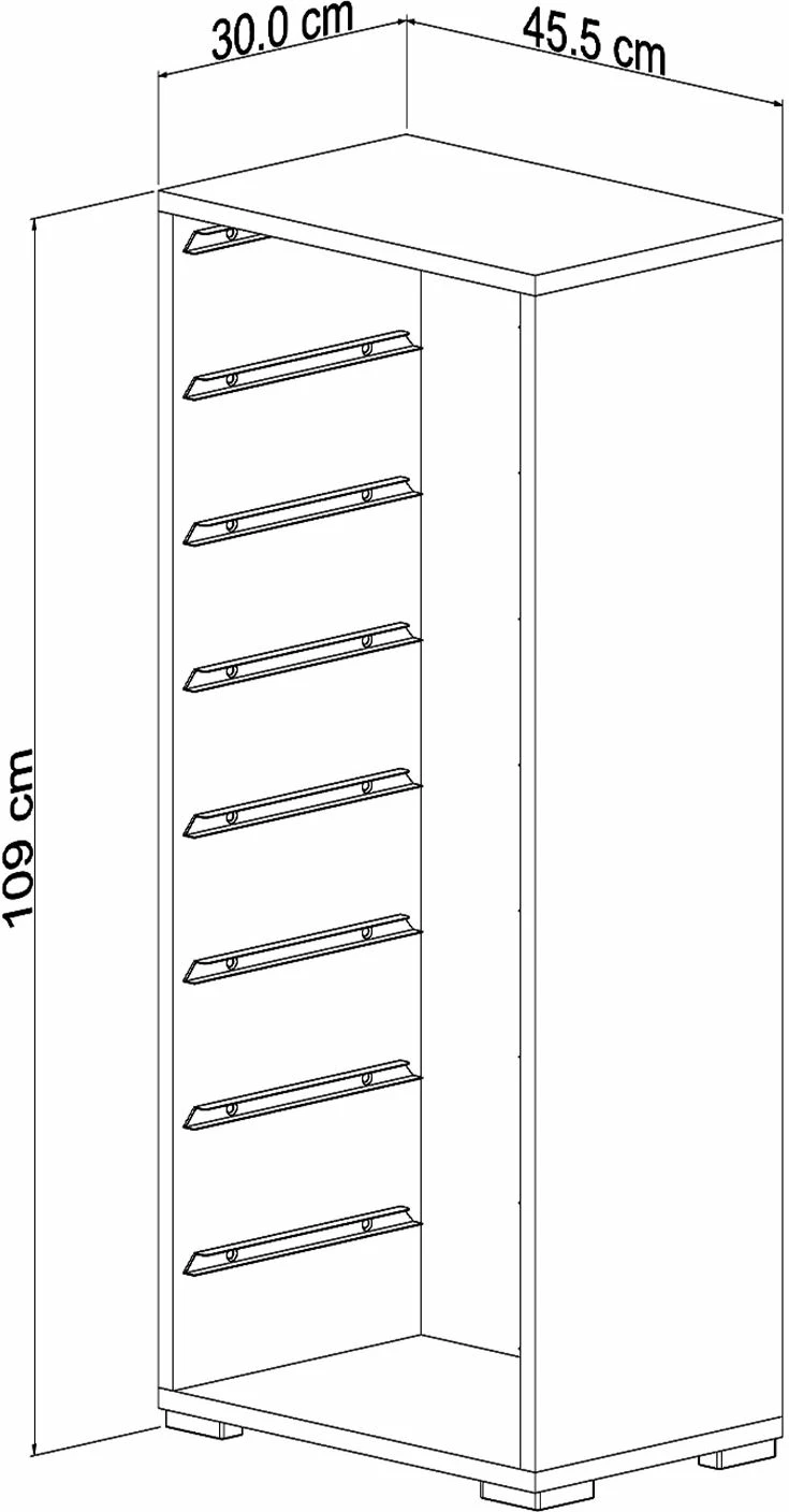 Večnamenska omara Cara 8N, Hanah Home, bela/roza
