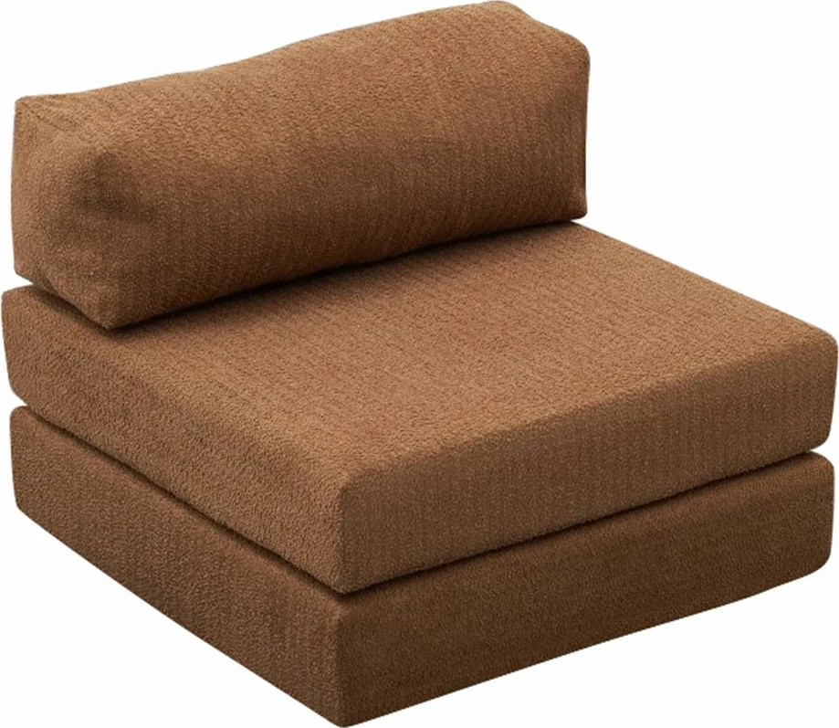 Enosedalna fotelja, rjava, Comfort, Atelier del Sofa, se spremeni v posteljo