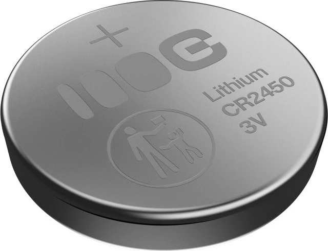 Gumbna baterija Green Cell CR2450, 3 V, 600 mAh, litij, komplet 5 kosov