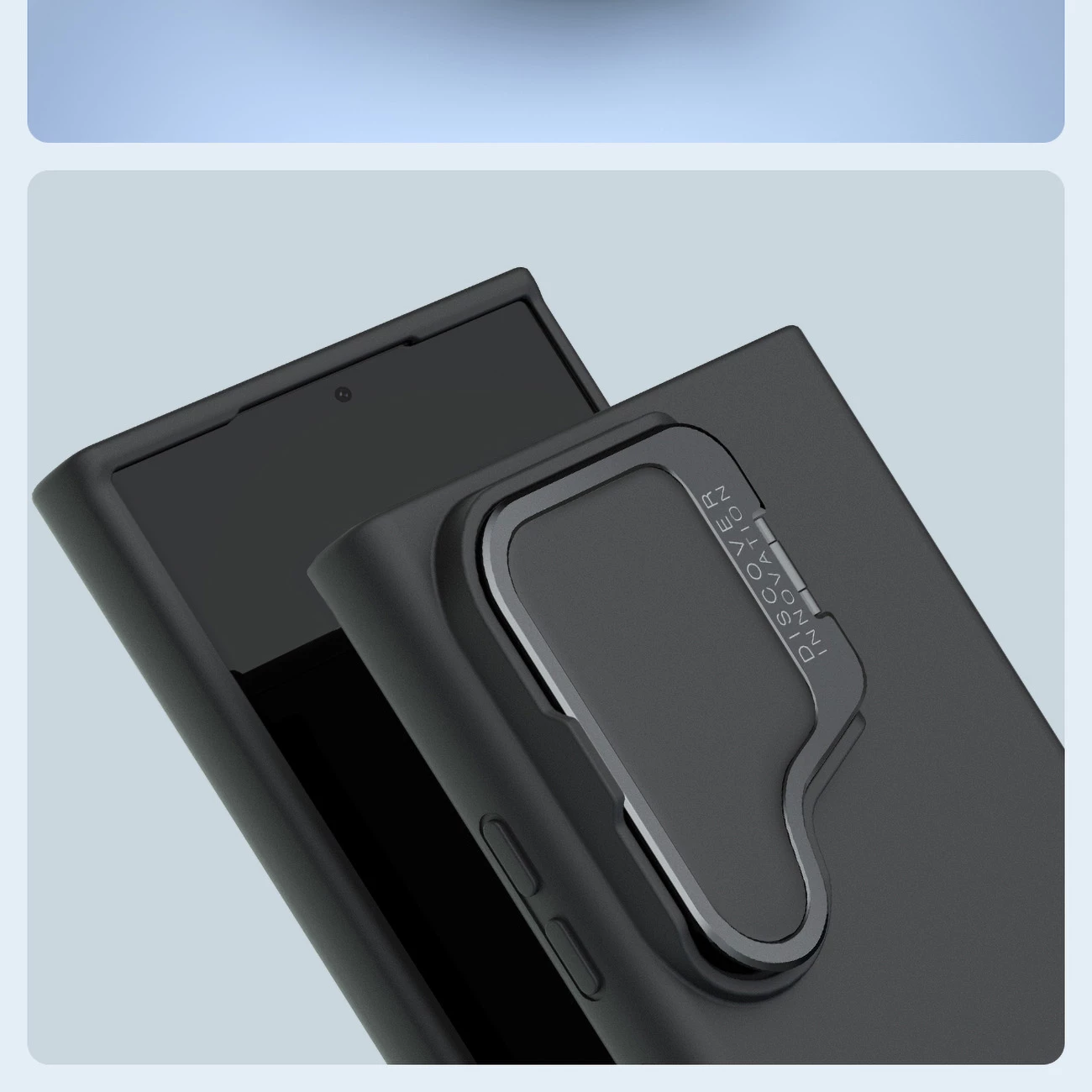 Zaščitni silikonski ovitek CamShield Silky Prop Nillkin za Samsung Galaxy S24 Ultra, črn
