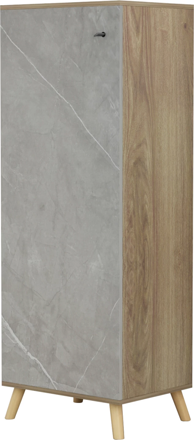 Omara za čevlje ALVARO FH8954.11 melamin v teksturi sonama-kamen 50Χ38Χ135Hcm