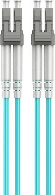 Optični kabel, multimodni duplex, 10 m, turkizen, Gembird CFO-MDOM4-LC/LC-10M