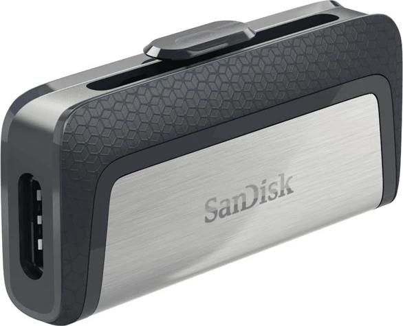 USB SanDisk Ultra Dual, 256 GB, sivo