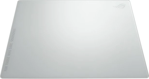 Podloga za miško ASUS ROG Moonstone Ace L, bela, kaljeno steklo, silikon, gaming model