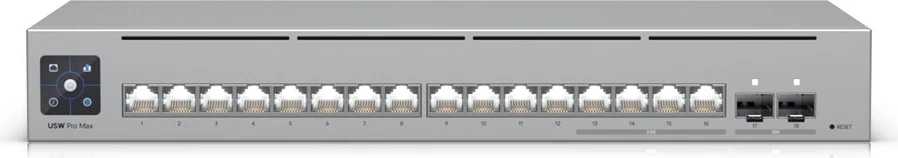 Omrežni switch Pro Max 16 L3, 2.5G Ethernet, 1U, siv - Ubiquiti