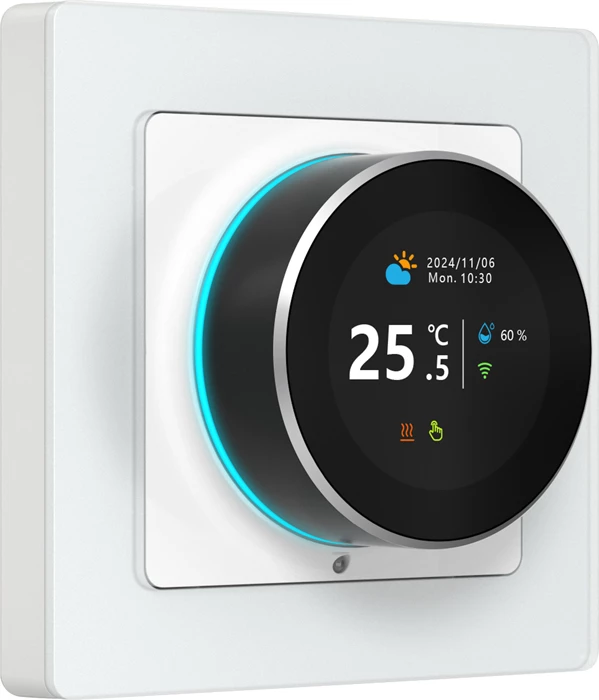Pametni termostat Wi‑Fi, TFT zaslon, glasovno upravljanje, Tuya/Smart Life, bel, Avatto WT20R-BH-3A-W-WiFi