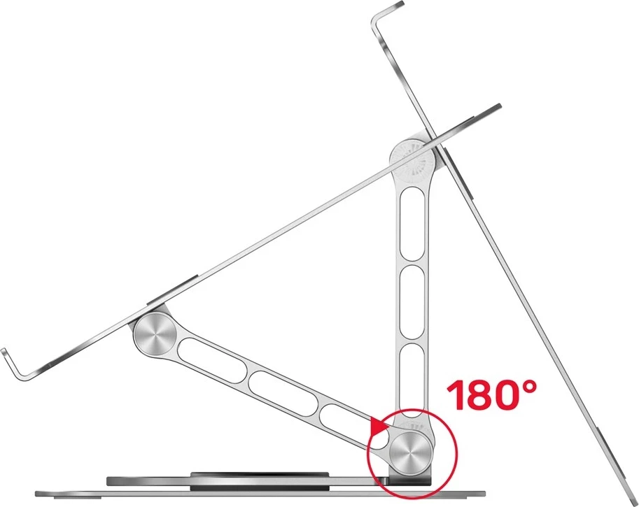 Nosilec za prenosnik, 10-16", aluminij, Unitek OT180SL01
