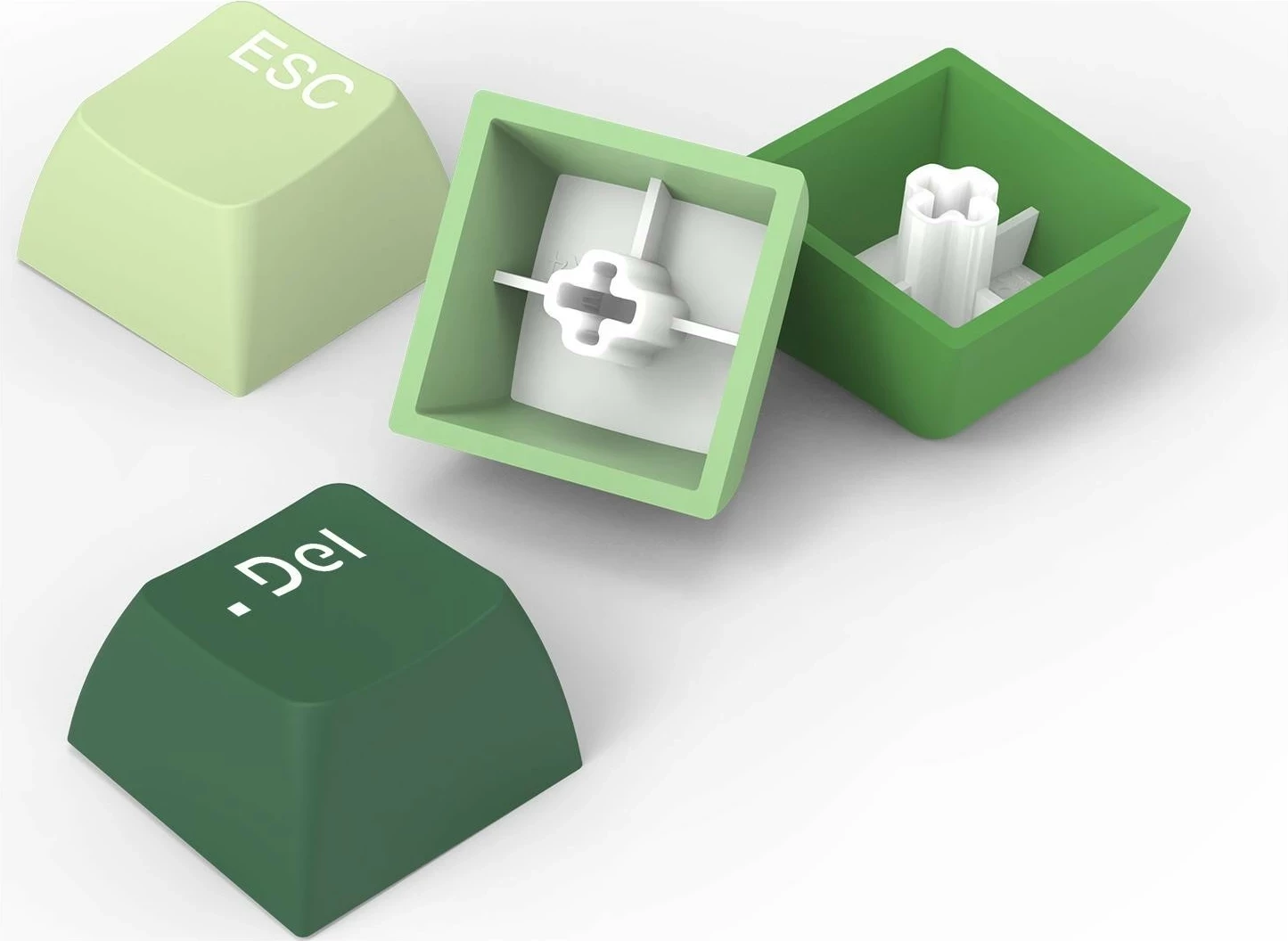 Set zelenih tipk za tipkovnico Redragon A140, 104 tipke, mikrofon