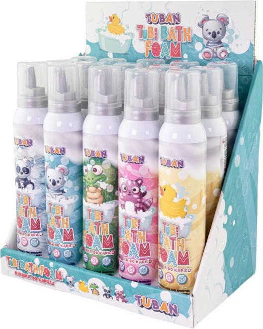 Set kopalne pene TUBAN Tubi Bath Foam, 200 ml, 15 kos, mešanih barv