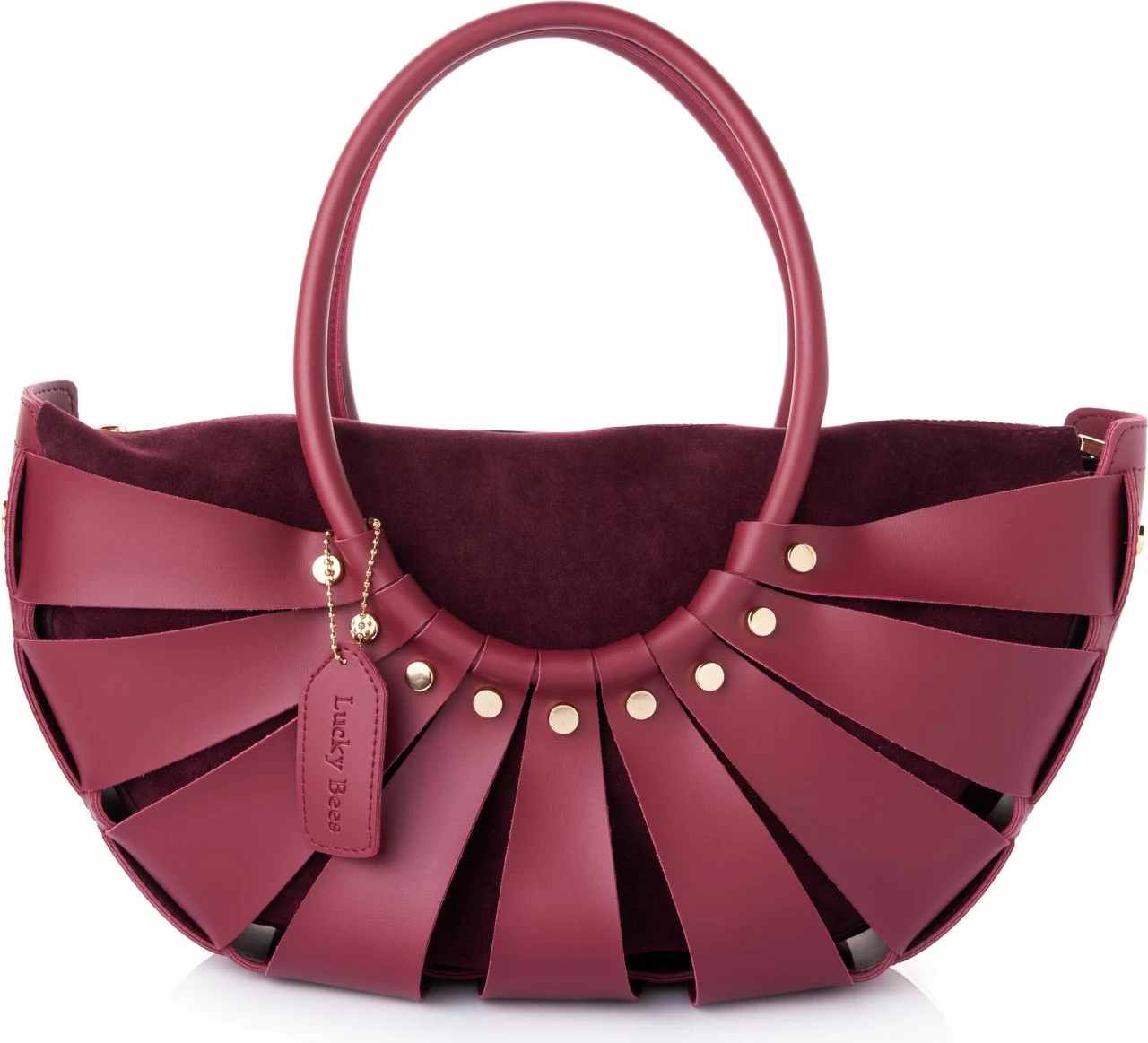 Ramenska torba Ingrid, bordo, Lucky Bees
