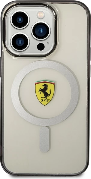 Prozoren ovitek Ferrari FEHMP14LURKT za iPhone 14 Pro 6,1", MagSafe