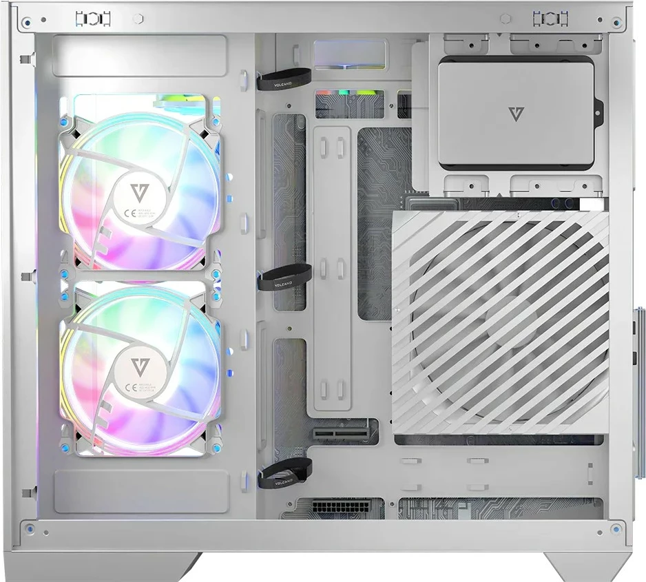 Računalniško ohišje MODECOM Volcano Panorama APEX ARGB 7F Midi, belo