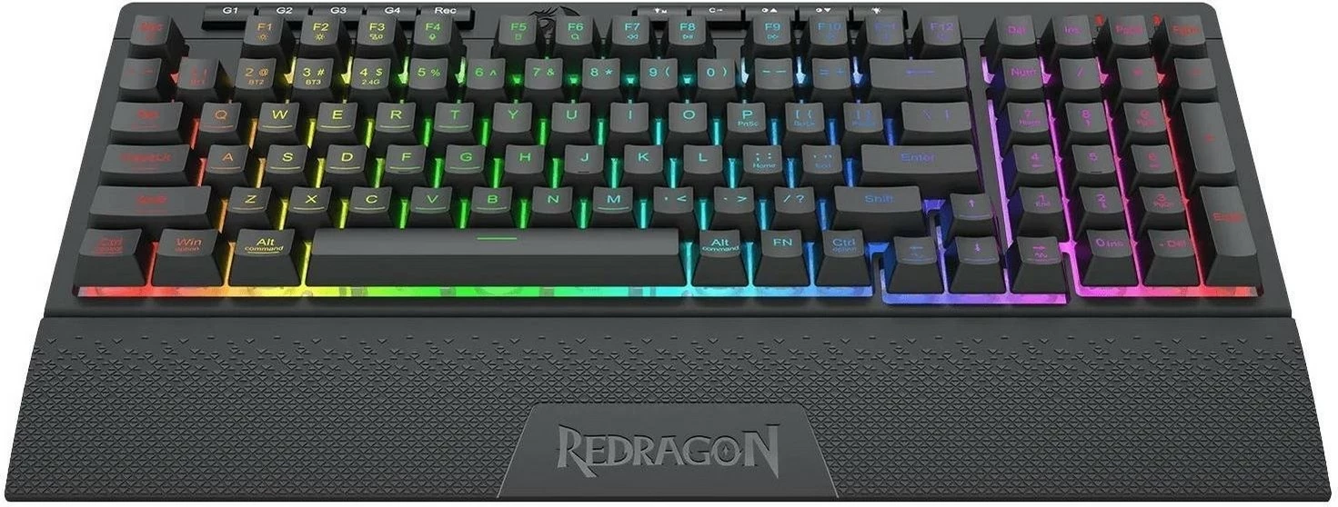 Gaming tipkovnica Redragon K515-RGB SHIVA 98, RGB, črna