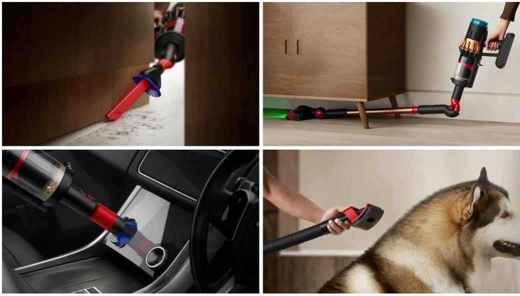 Sesalnik na baterijo Dyson V16 Piston Animal, 1,3 L, 70 min, črn