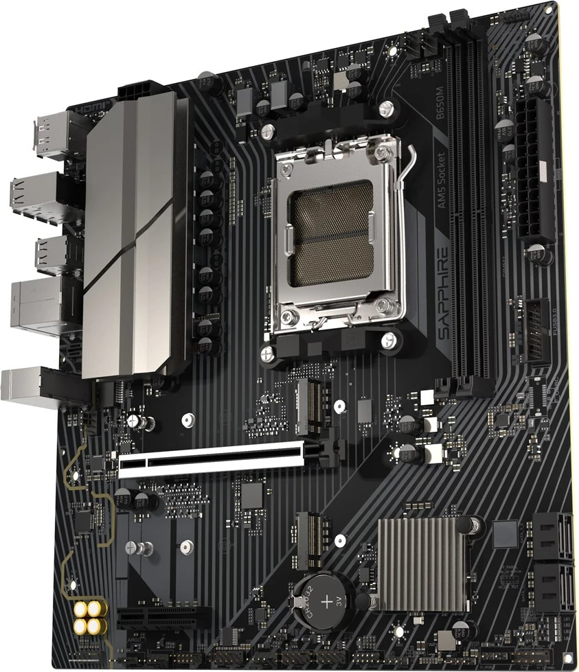 Matična plošča Sapphire B650M-E, Socket AM5, micro ATX, črna