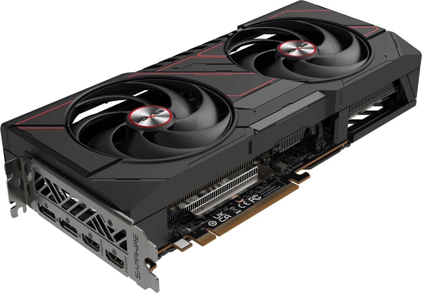 Grafična kartica PULSE Radeon RX 9070, 16 GB GDDR6, črna