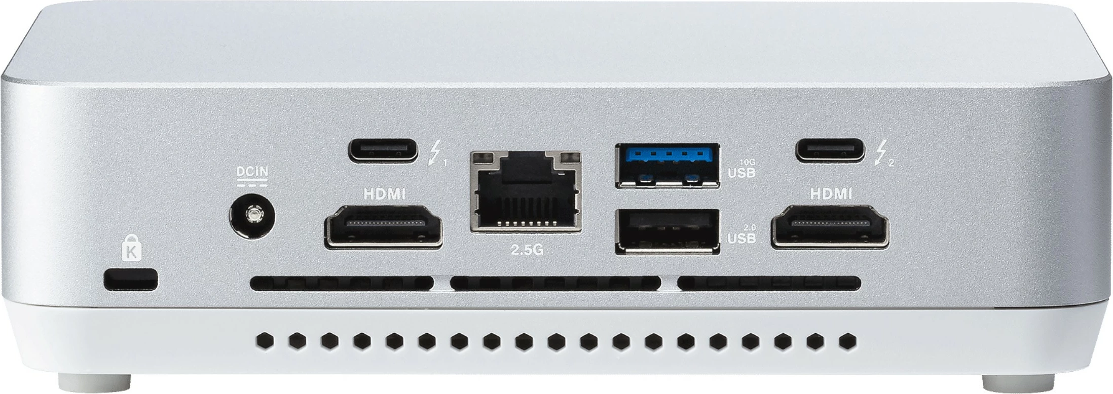 Mini ohišje ASUS NUC 14 Pro+ RNUC14RVSU500000I, Intel Core Ultra 5, DDR5, Intel Arc, Wi‑Fi 6E, srebrna