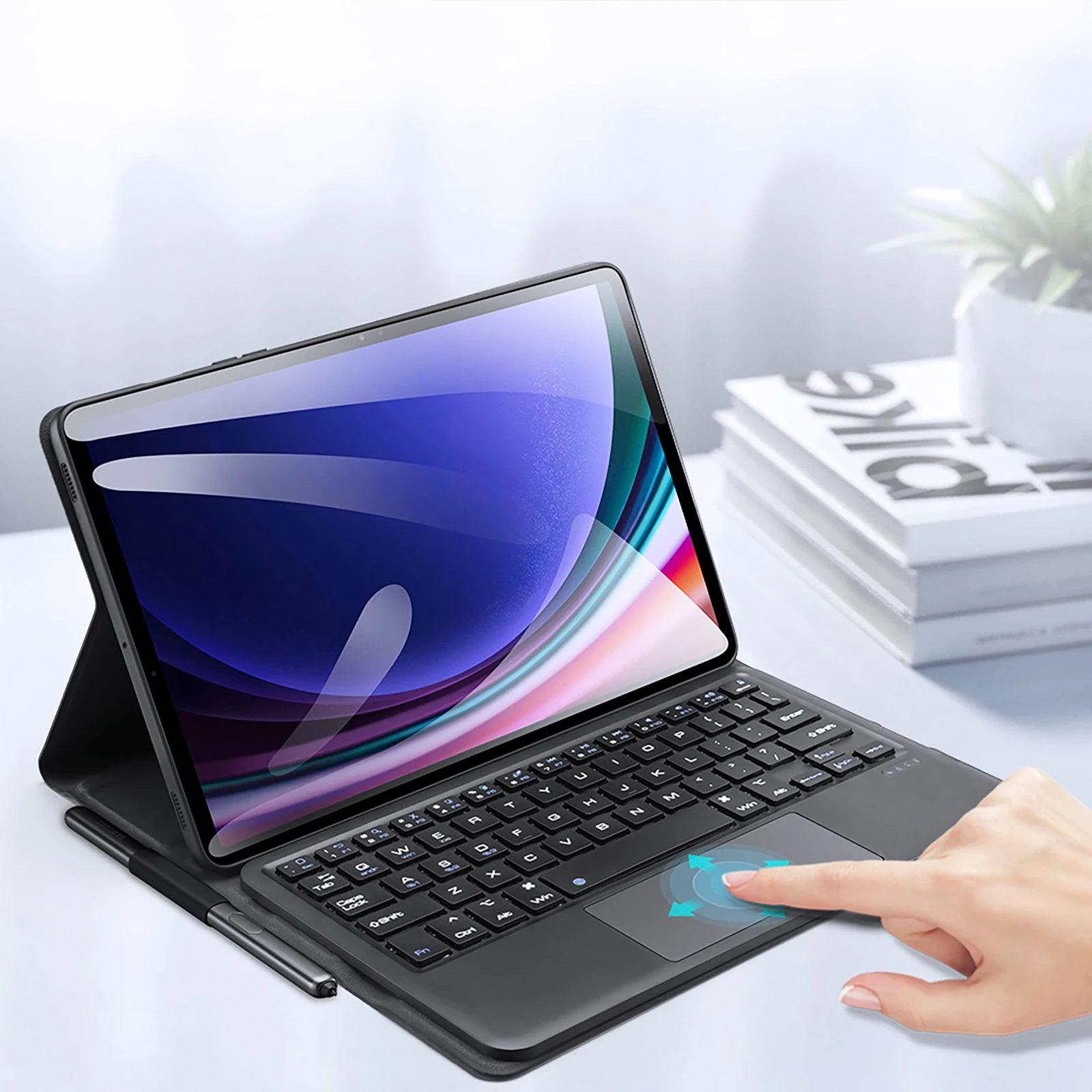 Tastatura Bluetooth ovitek Dux Ducis TK Series za Samsung Tab S9, črn