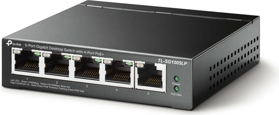 Gigabitni PoE switch, montaža na steno TP-Link TL-SG1005LP