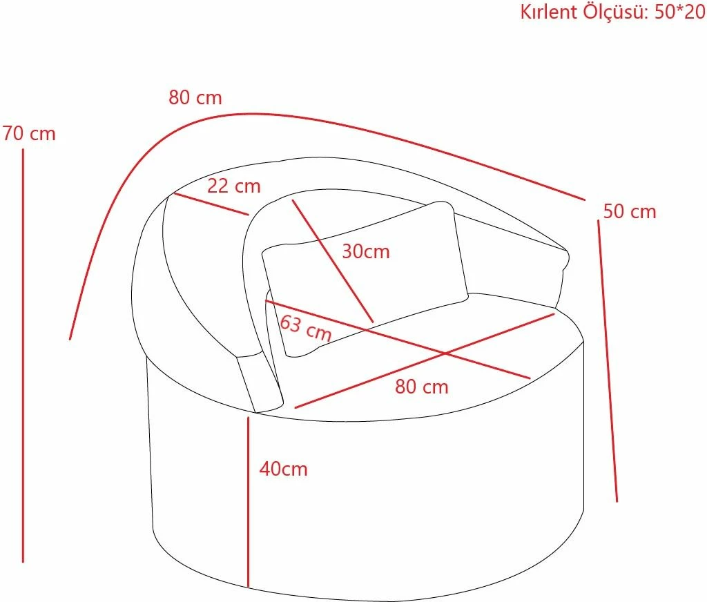Enosedalni fotelj Pitta, antracit, Atelier del Sofa