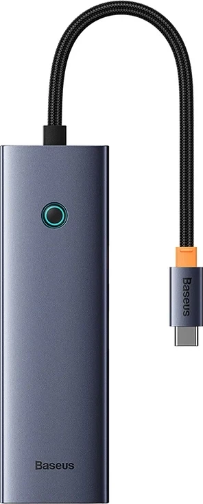 USB-C razdelilec 6-v-1 HDMI 4K@30Hz, 3x USB 3.0, PD 100W, RJ45, siv — Baseus UltraJoy B00052802811-00