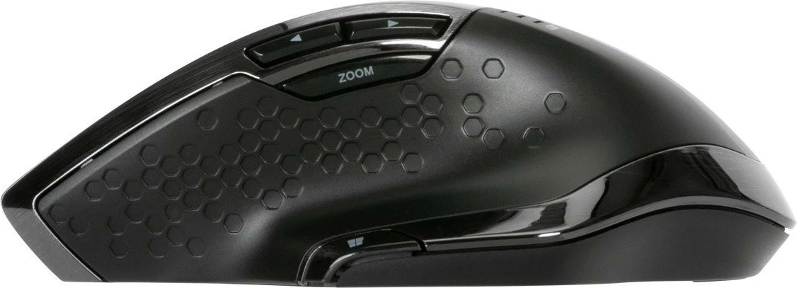 Ergonomska brezžična miška Targus, 7 gumbov, 1600 DPI, črna