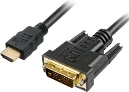 HDMI na DVI-D kabel Sharkoon 1 m, črn