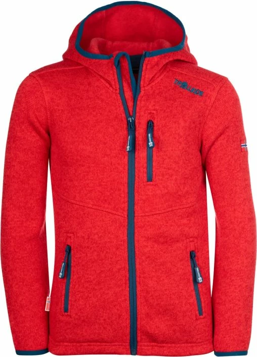 Jakna za otroke TrollKids, rdeča