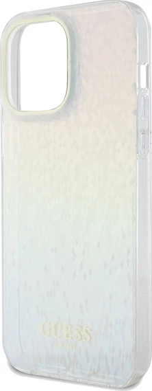 Ovitek za telefon z fasetiranim ogledalom Disco Iridescent, Guess IML, za iPhone 13 Pro Max, večbarven