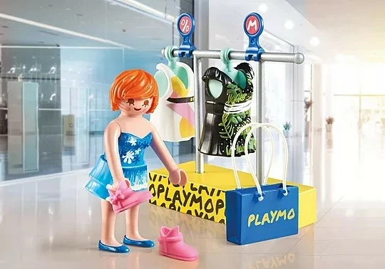 Set za igranje nakupovanja Playmobil My Life 71539, 19 kosov