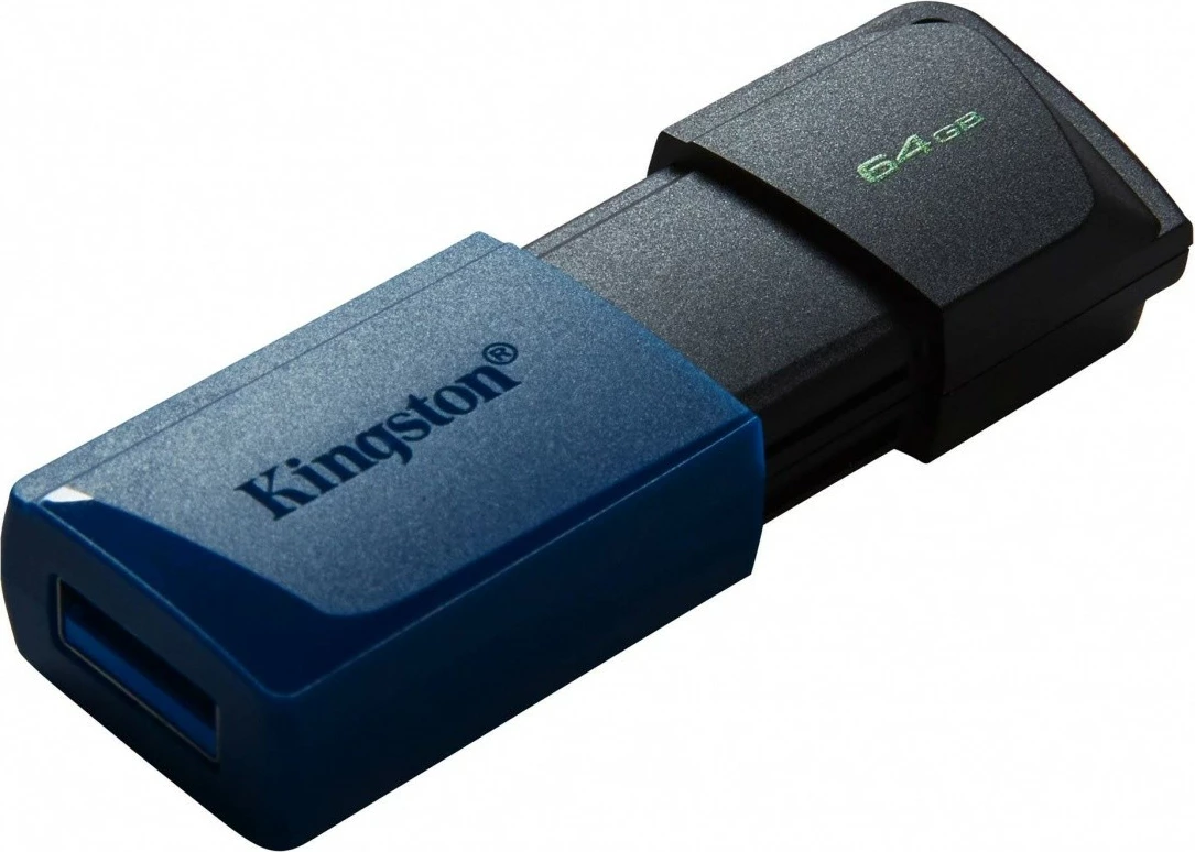 USB ključ Kingston DataTraveler Exodia M, 64 GB, USB 3.2 Gen1, črn/moder