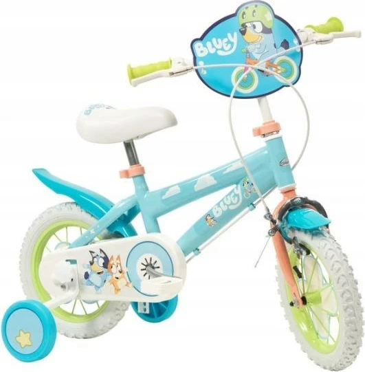 Otroško kolo TOIMSA Bluey 12 in, modro/limetno