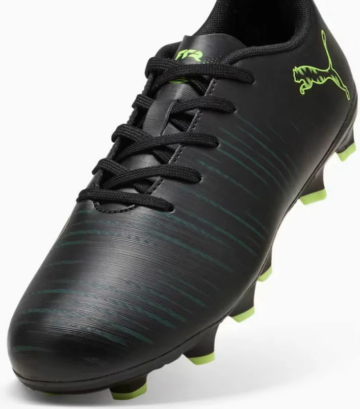 Atletski čevlji za nogomet za otroke, Puma, črni