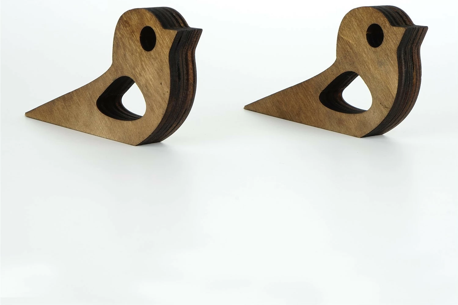 Zadrževalec vrat iz lesa, bronaste barve, Aberto Design, MEH152, 14 x 2 x 7 cm (2 kosa)