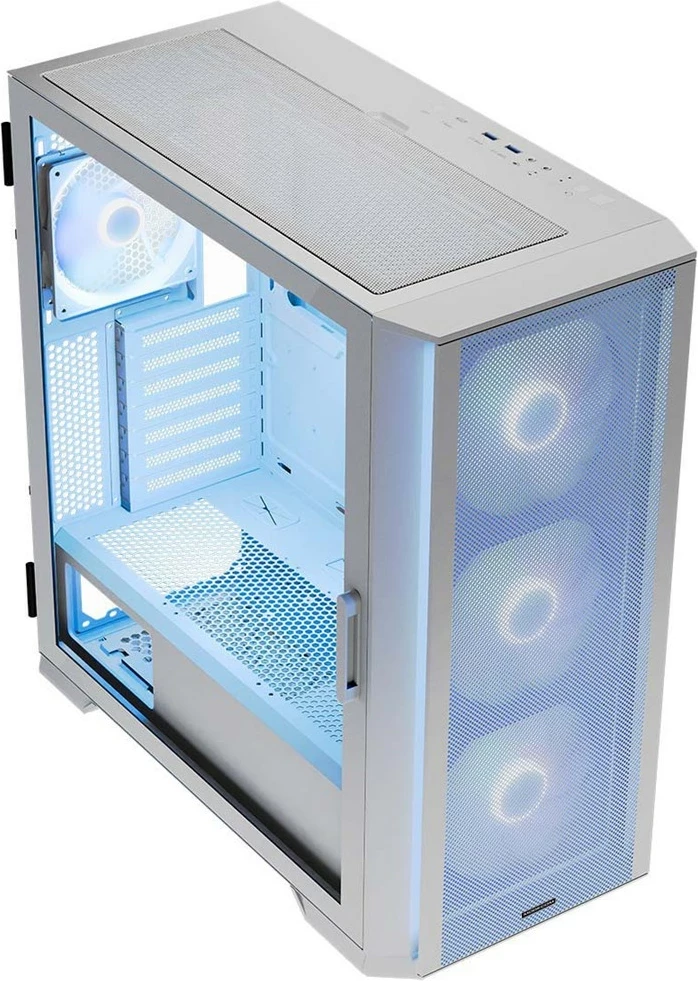 Ohišje MODECOM HORIZON ARGB Flow MIDI, USB 3.0 x2, CYPE-C, belo