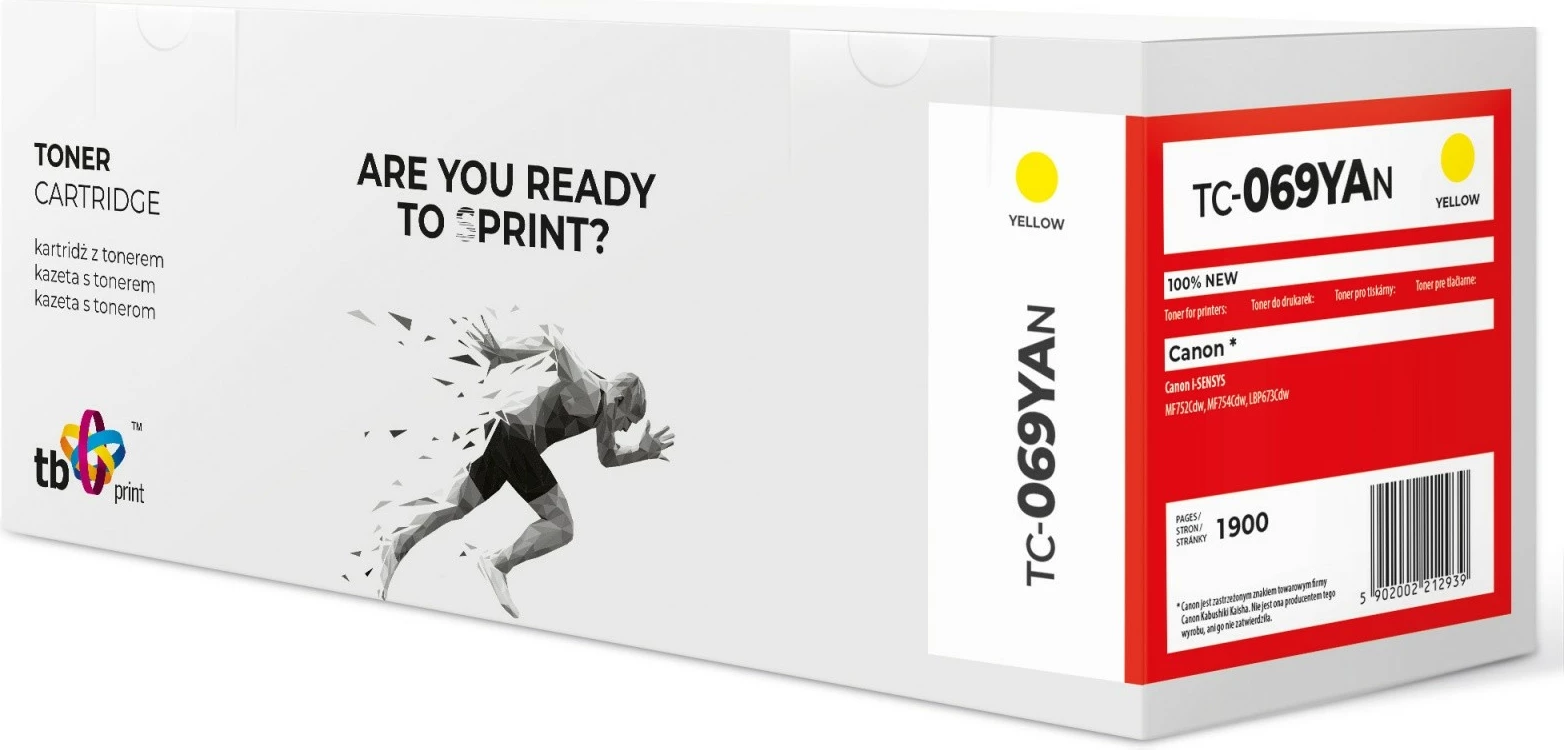Toner kartuša TB Print TC-069YAN za Canon, rumena