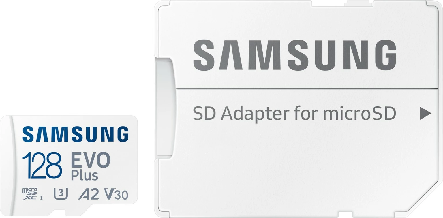 Kartica pomnilnika 128 GB Samsung MB-MC128S, MicroSDXC, UHS-I, 160 MB/s, Class 3 (U3), V30, bela