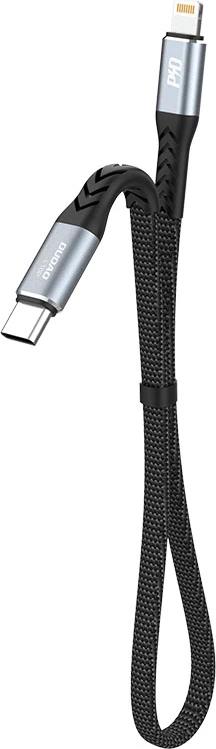 Kabel USB-C na Lightning za hitro polnjenje Dudao L10P, 0,23 m, PD 20W, črn