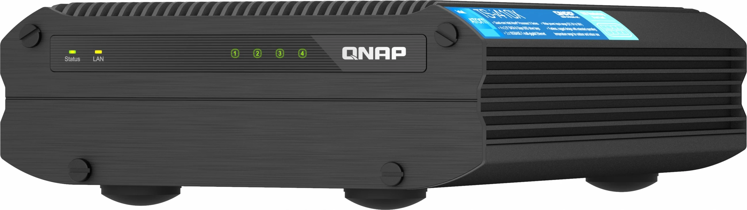 NAS QNAP TS-i410X-8G, 4-vrata, 8 GB RAM, črn stolp