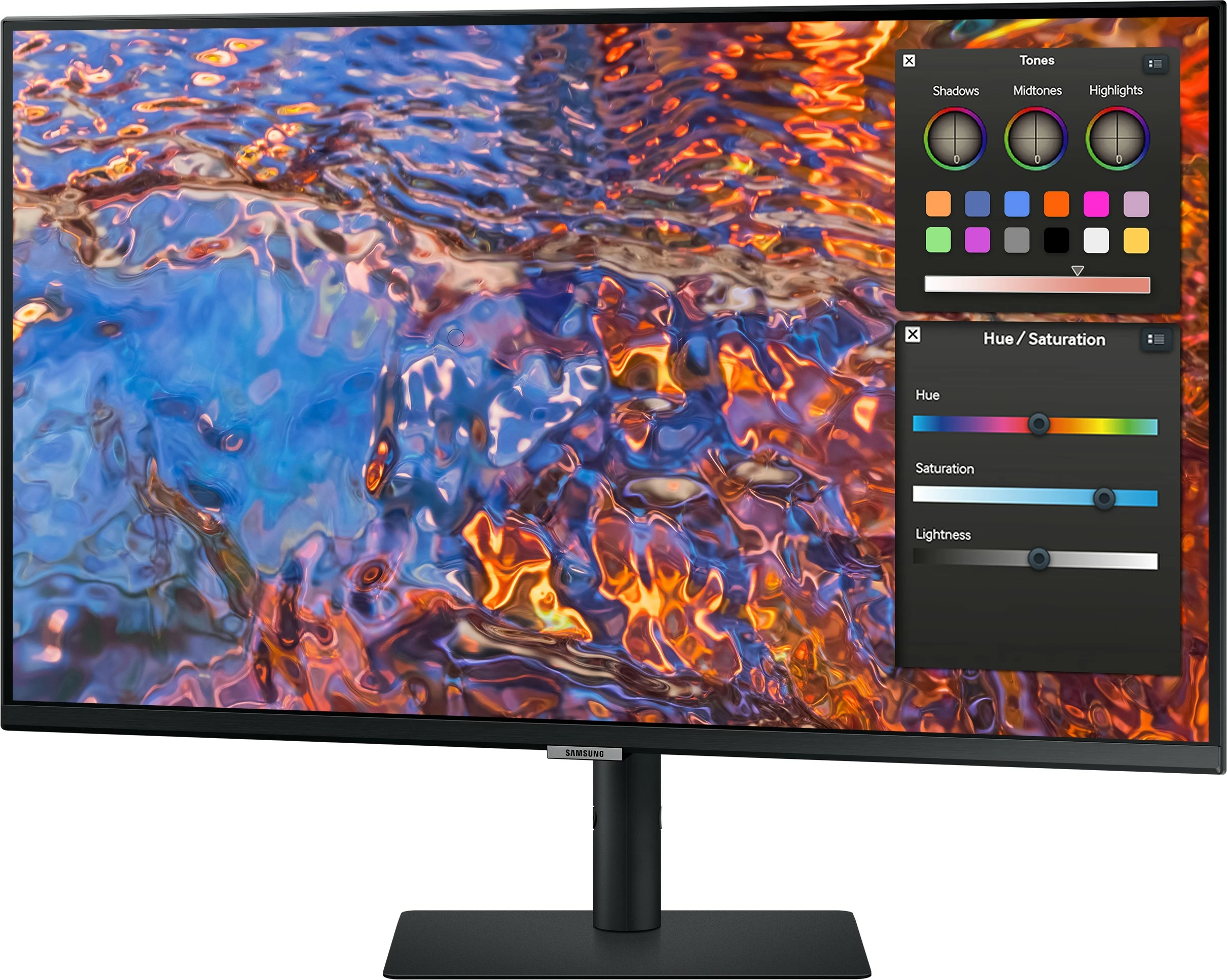 32" 4K Ultra HD LED monitor, Samsung S80PB, črn